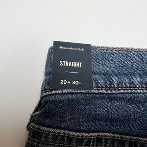 Abercrombie and Fitch Straight Stretch Jeans Size 28x30 New With Tags On
